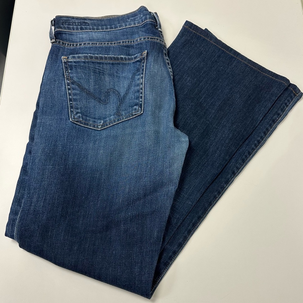 Citizens Of Humanity Medium Blue Straight Leg Jeans